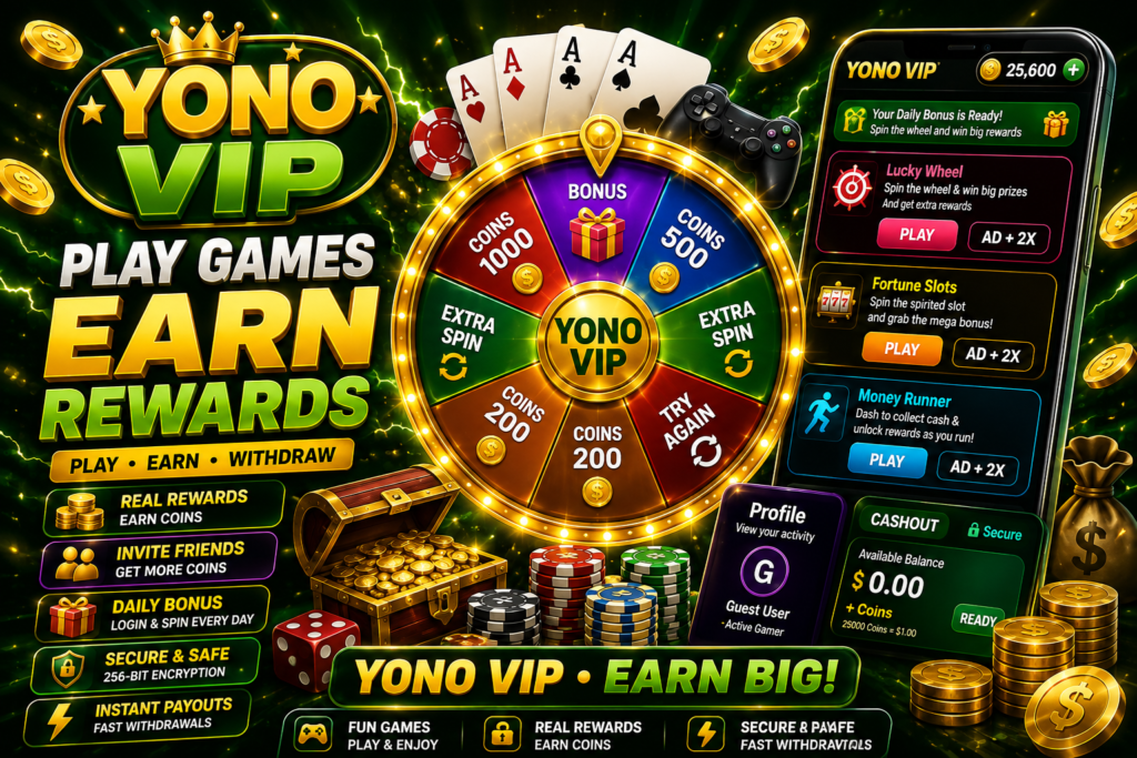 Yono VIP games and rewards promotional Logo 