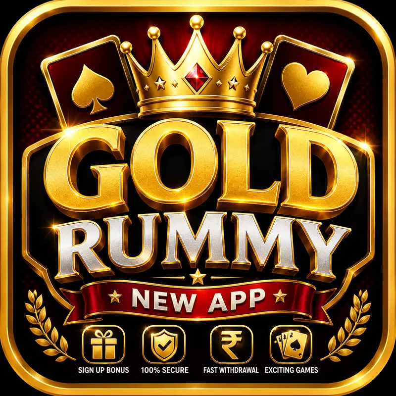 Gold Rummy App Logo Golden 